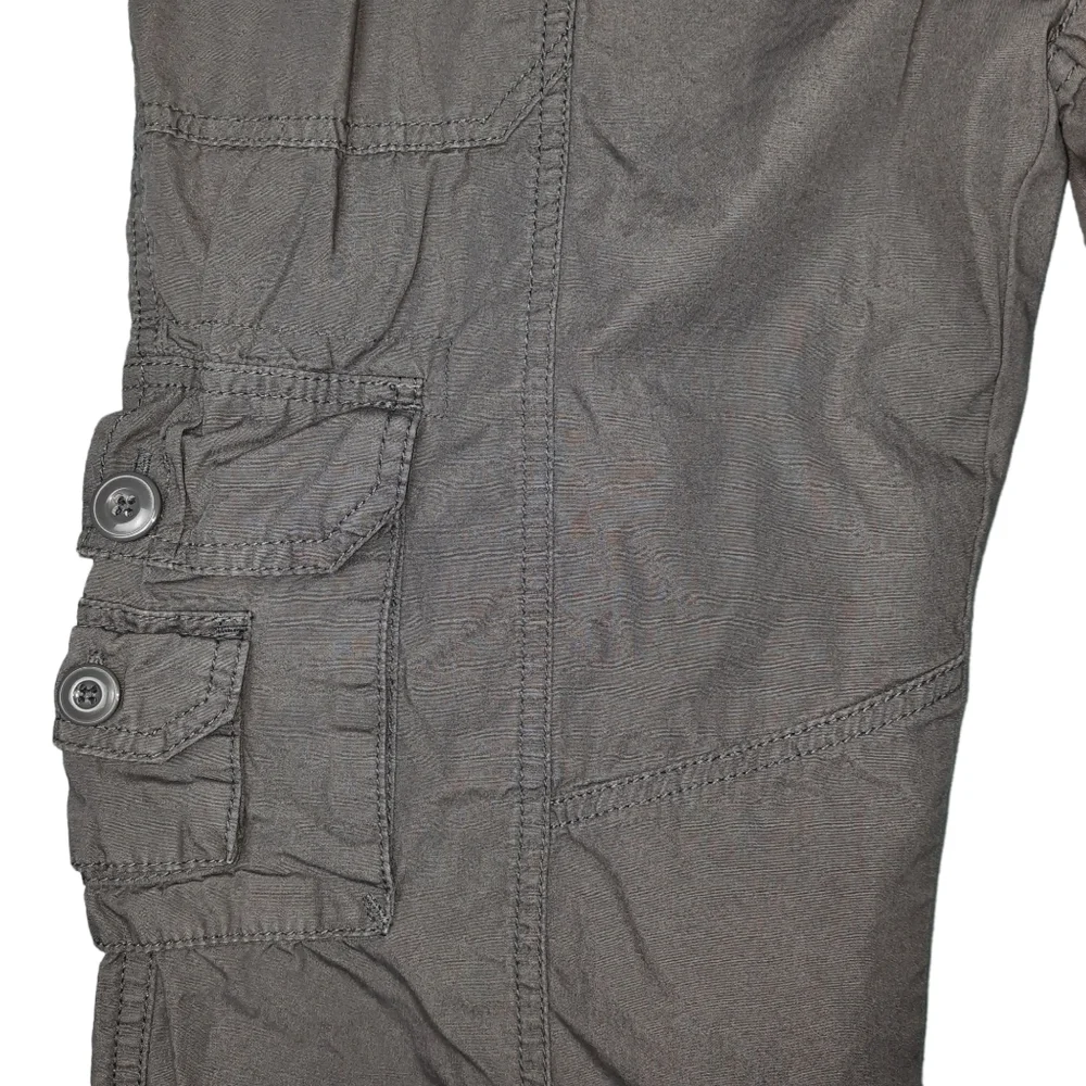 Marvin Richards Gray Khaki Crop Cargo Pant SZ 6 - Picture 4 of 13
